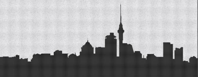 Auckland Skyline — ASCII art photo-effect recipe by Rocco M
