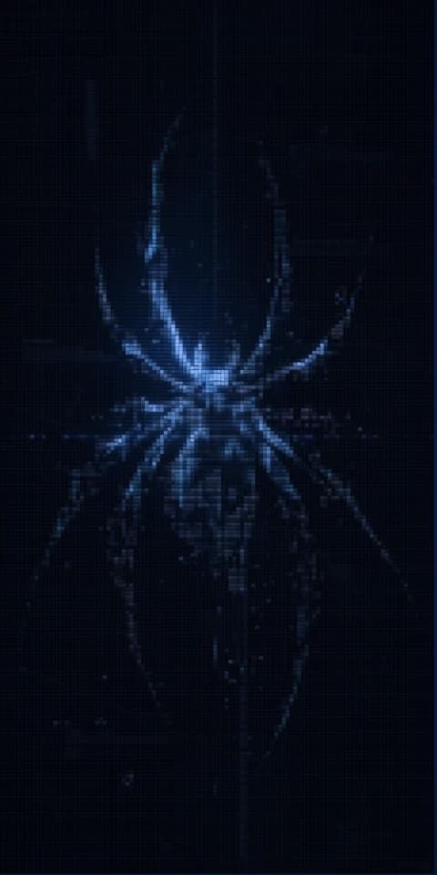 spider pixel — ASCII art photo-effect recipe by Kartik